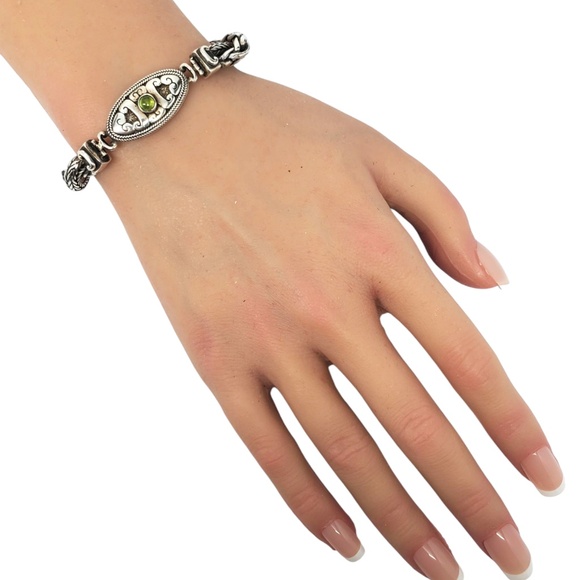 Sterling Silver Balinese Style Chain Bracelet #21172 - Picture 8 of 14